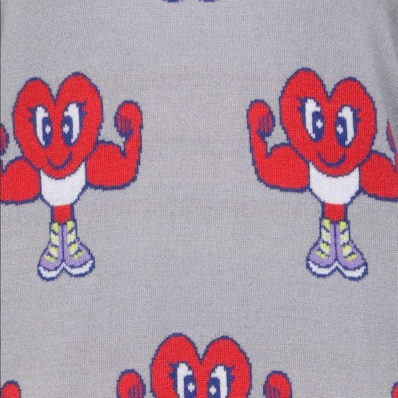 LOVE Moschino Wool Muscle/Heart Sweater - Picture 7 of 14